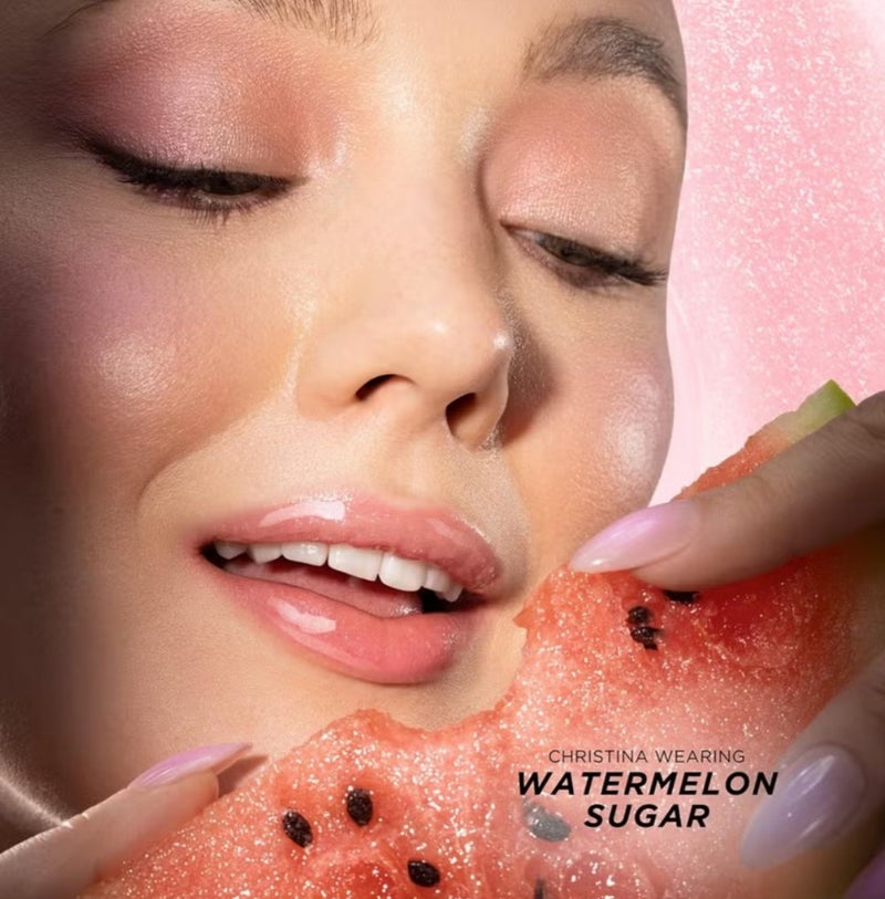 Gisou Honey Infused Hydrating Lip Oil, Nourishing Lip Moisturizer for Dry Lips, High Shine, Smooth Finish, Clear Pink Shimmer Shade, Fresh Watermelon Scent, Watermelon Sugar, 8ml - Image 4